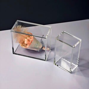 Wholesale Booster Box Case Custom Magnetic Lid Pokemoned Acrylic Case