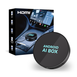 P3 Pro Android AI Box with retail packaging and HDMI feature shown